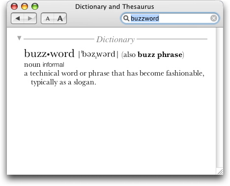  - buzzword